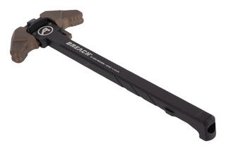 Aero Precision BREACH AR-15 Ambidextrous Charging Handle with small Kodiak Brown levers.